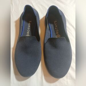 Rothy's The Loafer Classic Navy Knit Fabric Slip On Flats Womens US 10.5